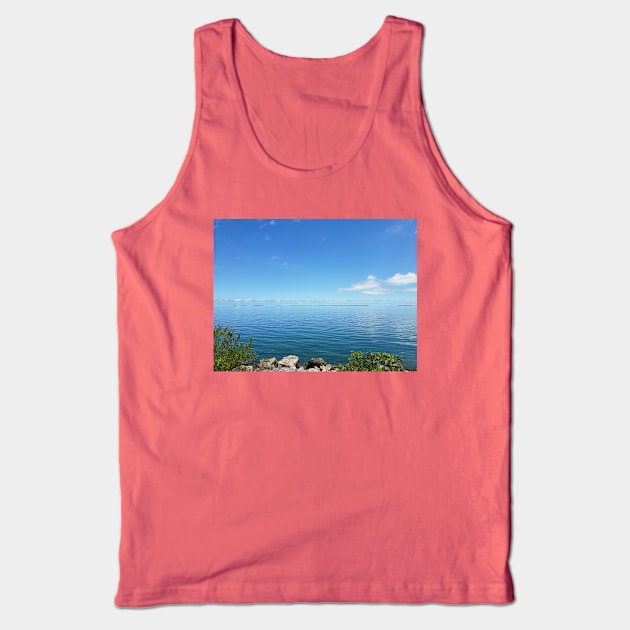 Calm Ocean Day Tank Top by Rosemarie Guieb Designs